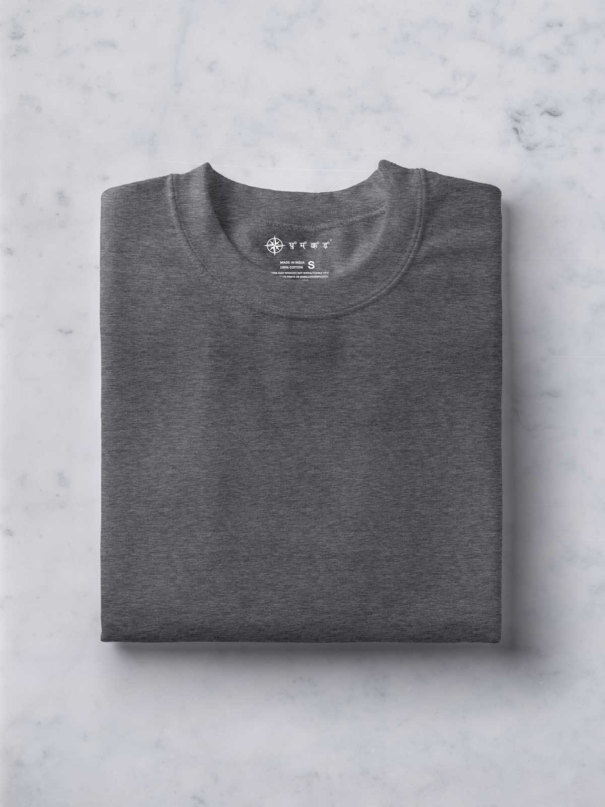 Dark-Grey-t-shirt-for-men by Ghumakkad