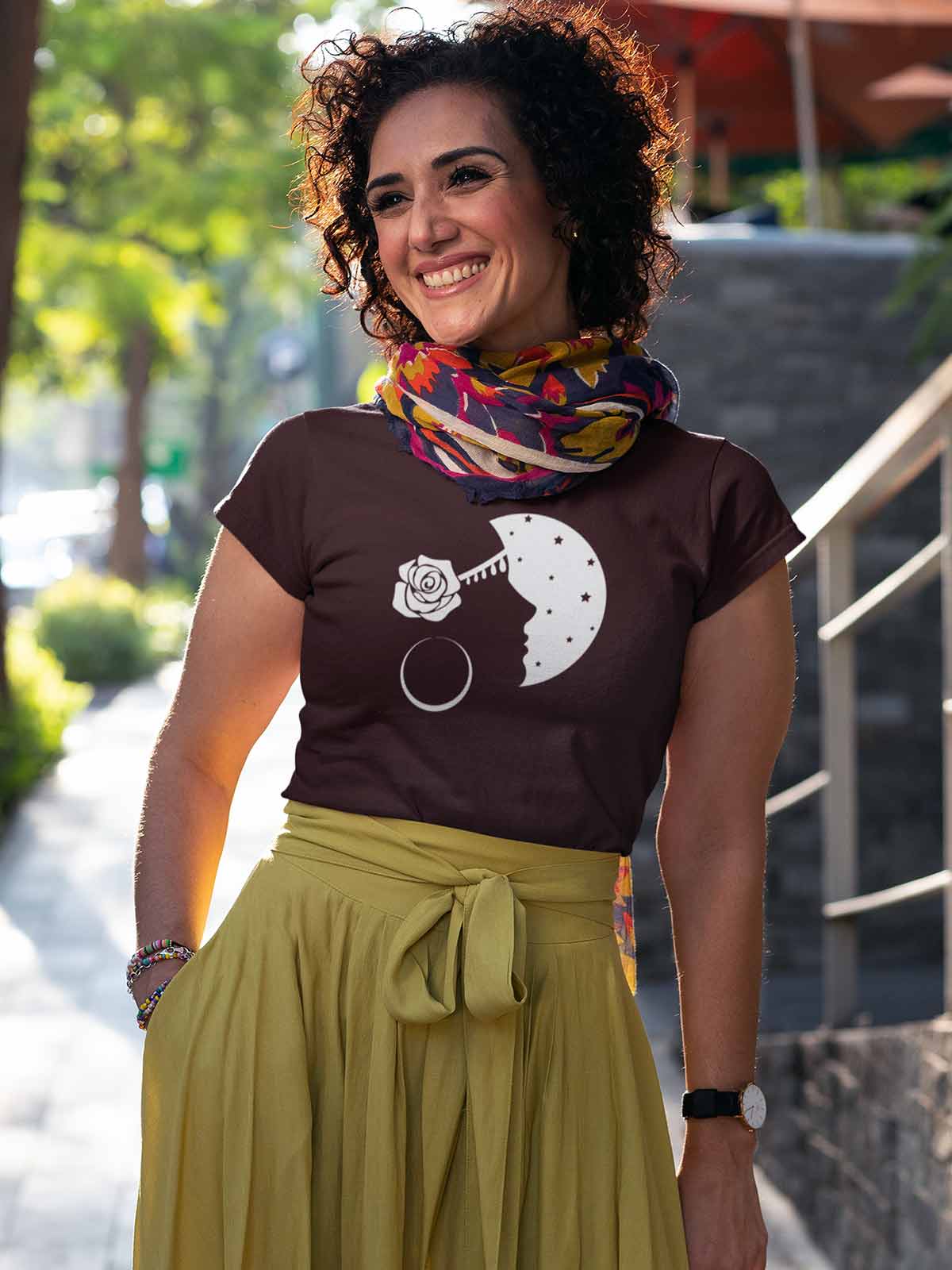 Gypsy-printed-t-shirt-for-women by Ghumakkad