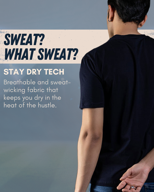 Navy Blue Active Wear T-shirt