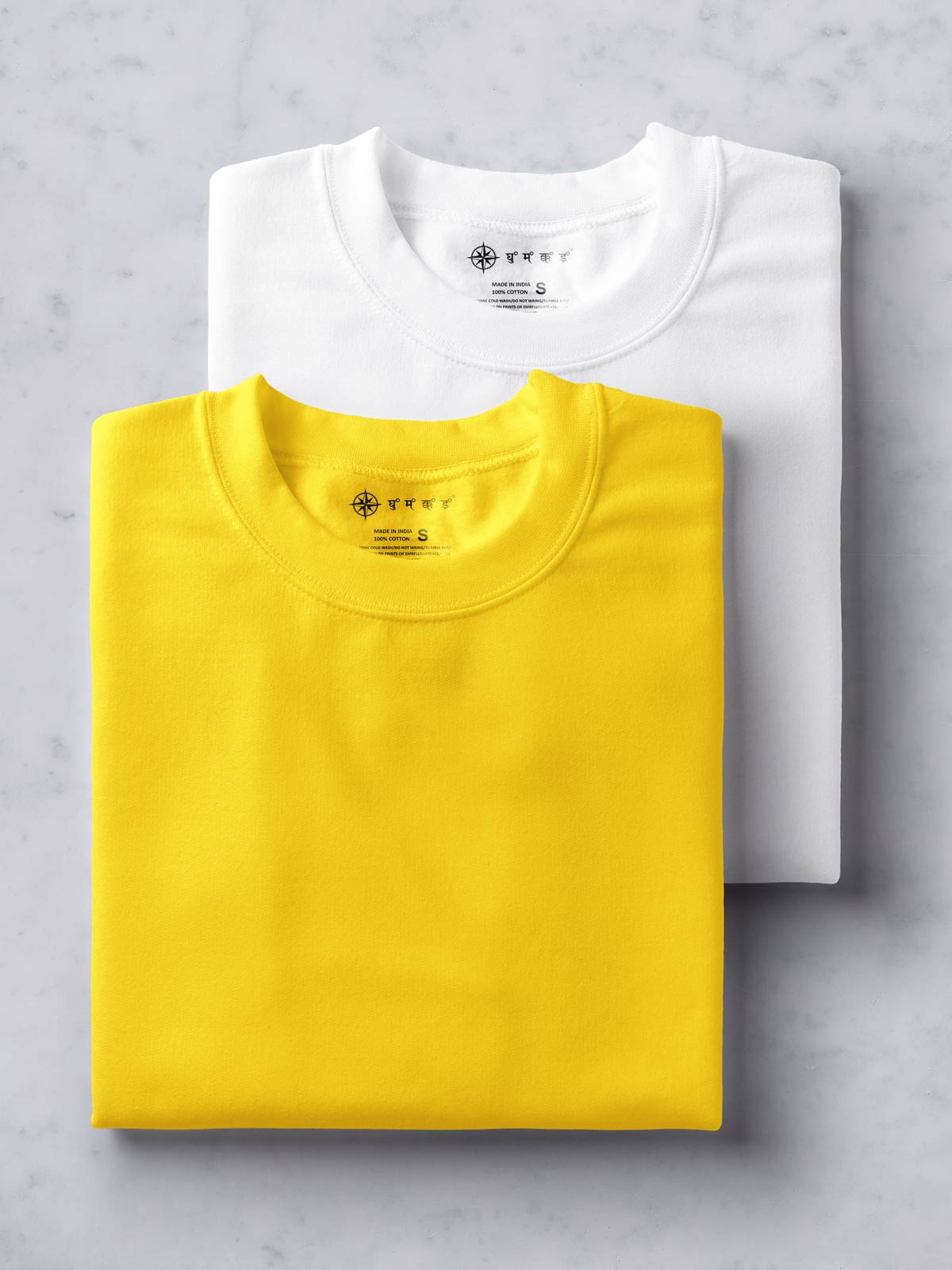 HOT Yellow T-shirt Combination Shirt Yellow White T Shirts Combo