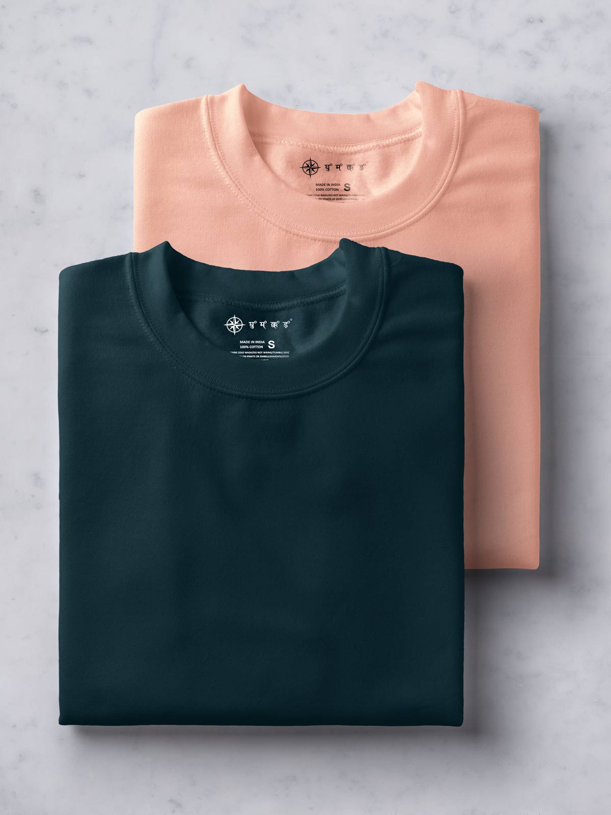 Teal Peach T shirt Combo