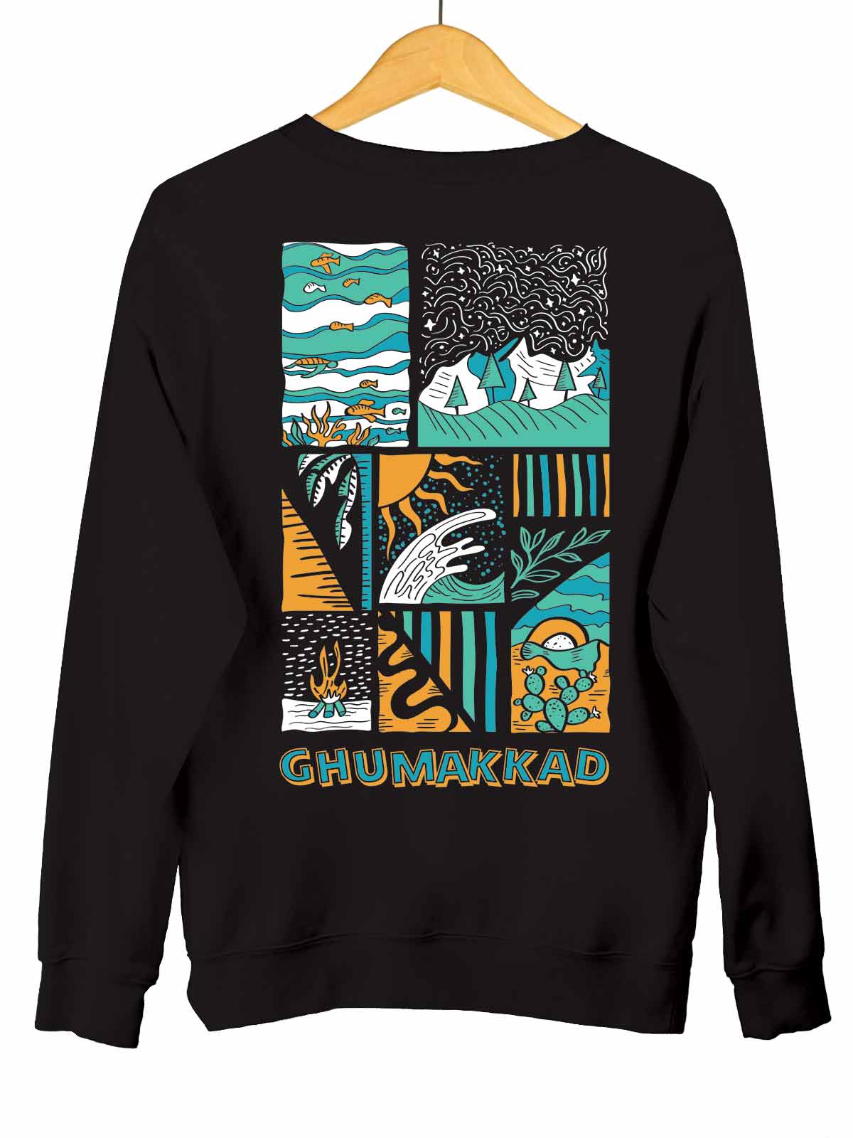 Ghumakkad | Back Printed Unisex Sweatshirt