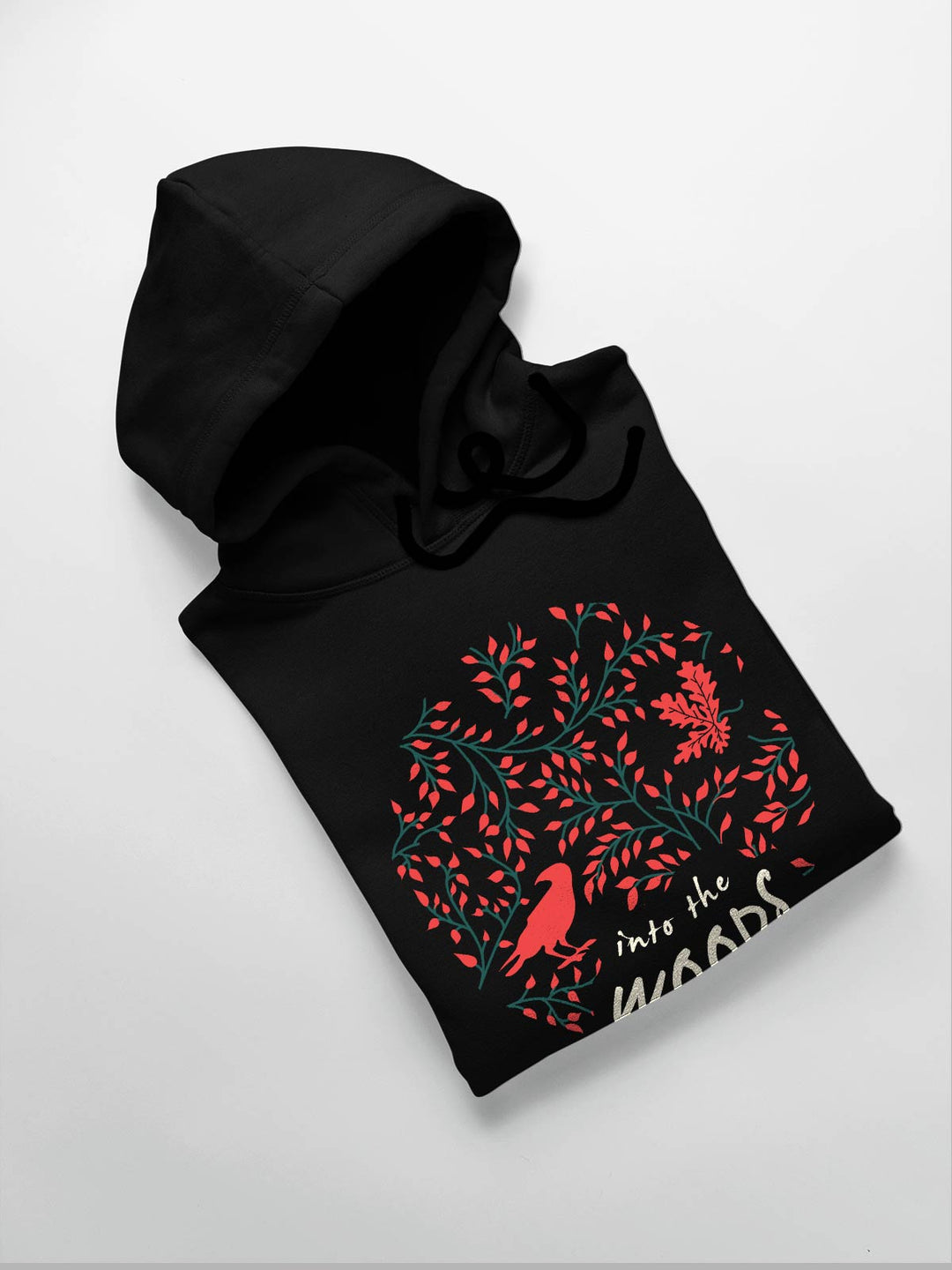 Into the woods Printed Cotton Hoodie for Men & Women by shopghumakkad