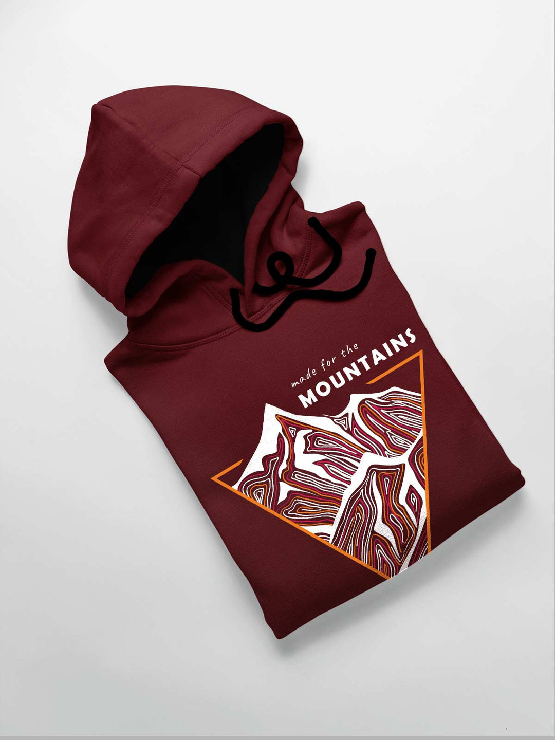 Made for the mountains Printed Cotton Hoodie for men & women by shopghumakkad