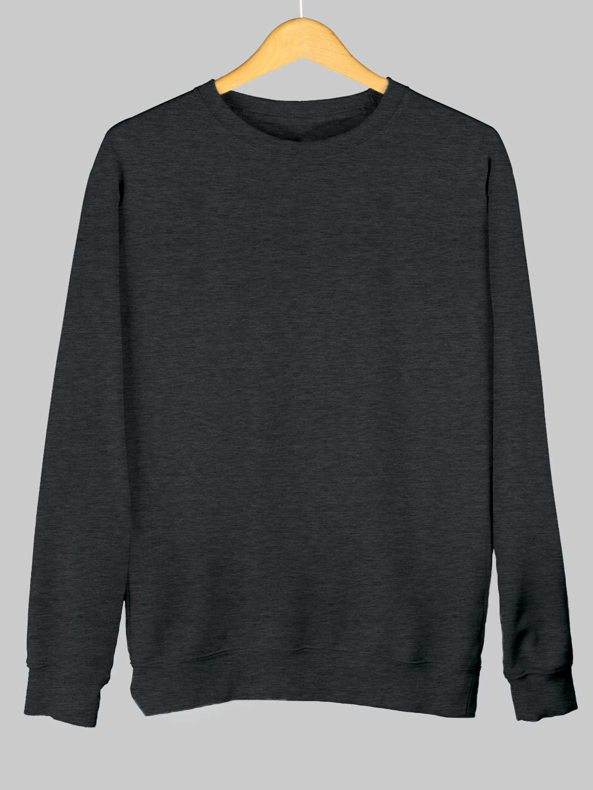 Dark Grey | Unisex Plain Sweatshirt