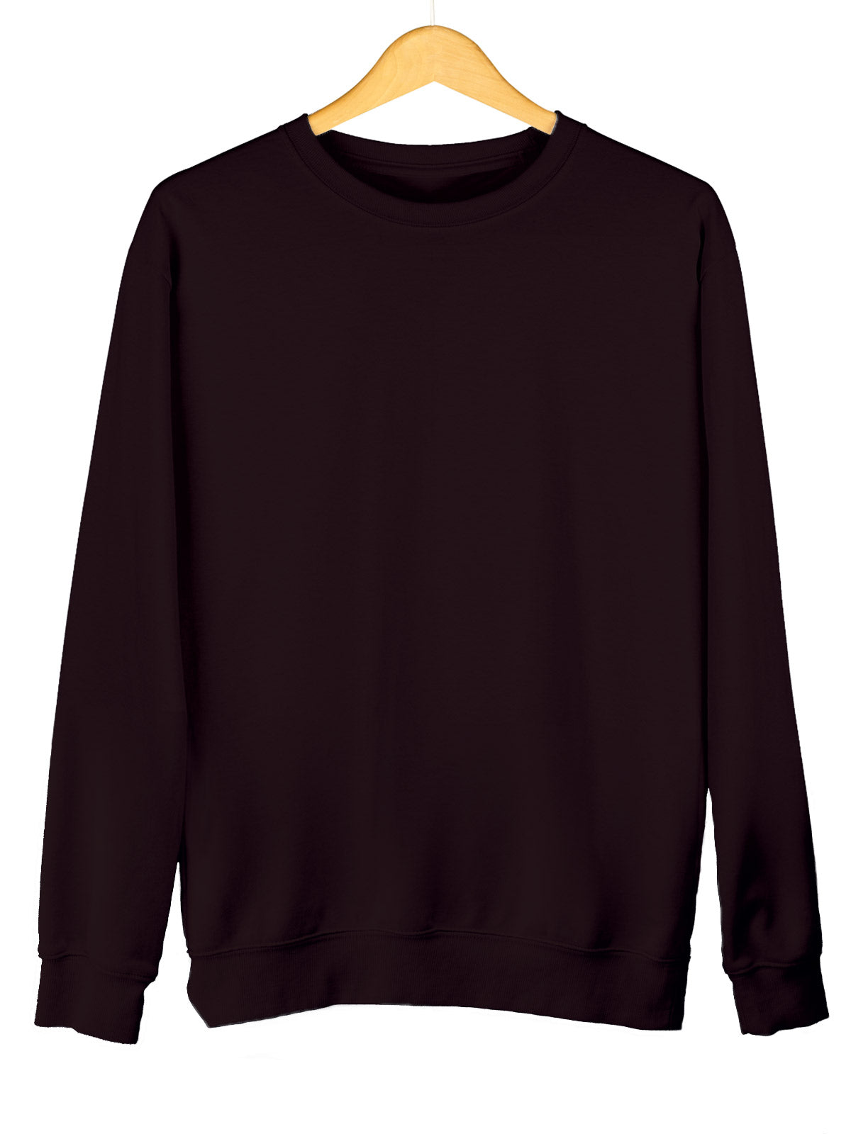 Wine | Unisex Plain Sweatshirt