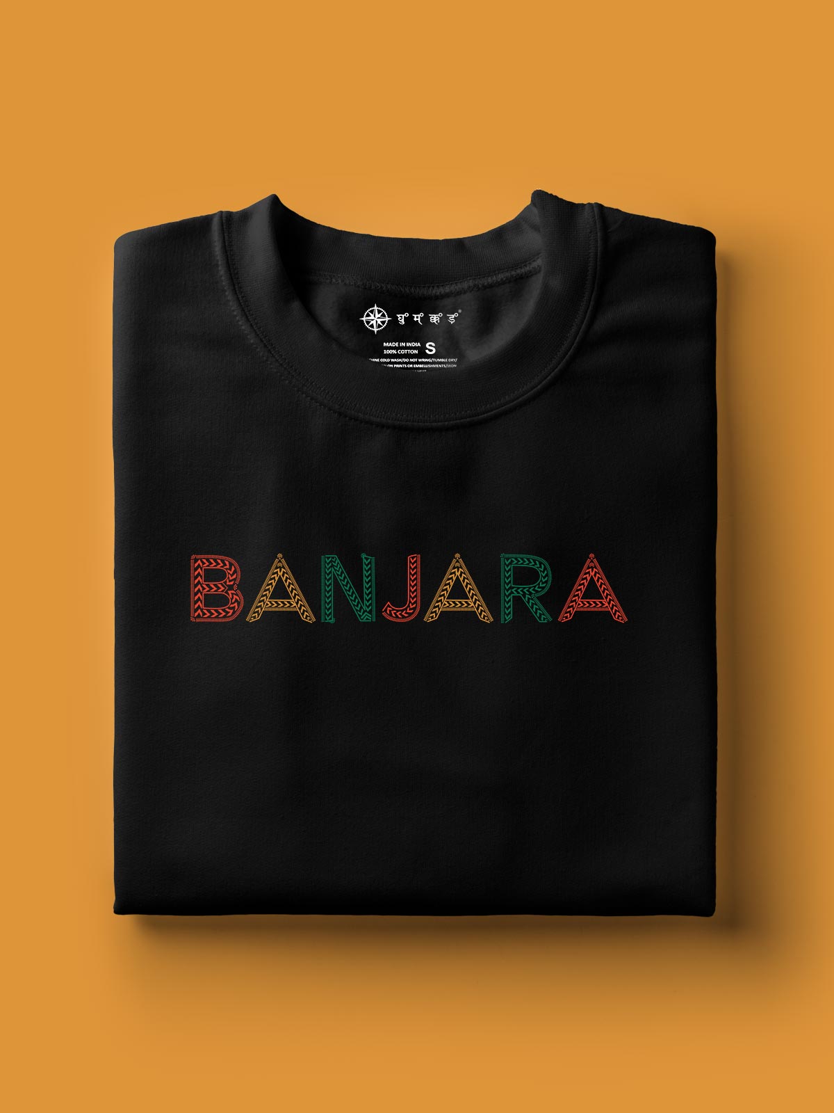 Banjara-printed-t-shirt-for-men by Ghumakkad