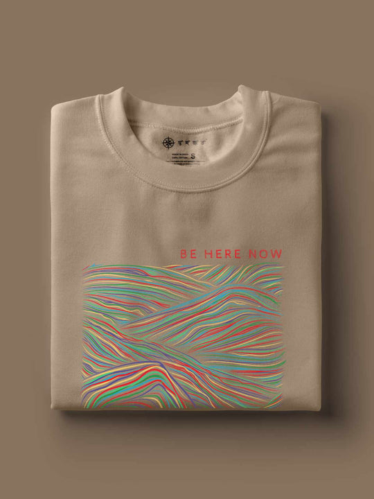 Be-there-now-Printed-t-shirt-for-men by Ghumakkad