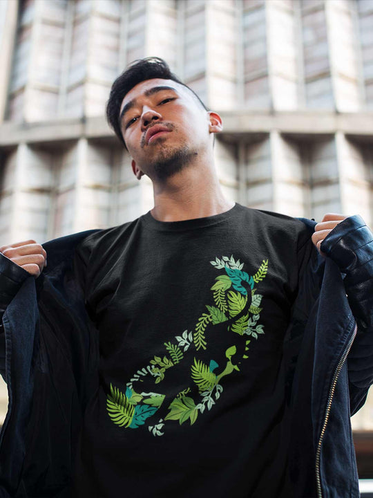 Black-panther-printed-t-shirt-for-men by Ghumakkad