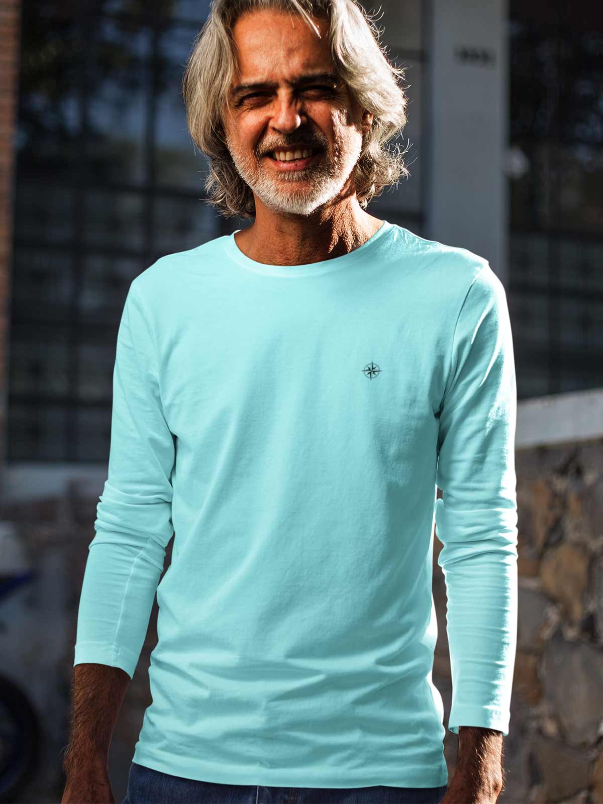 Blue-full-sleeves-t-shirt-ghumakkad