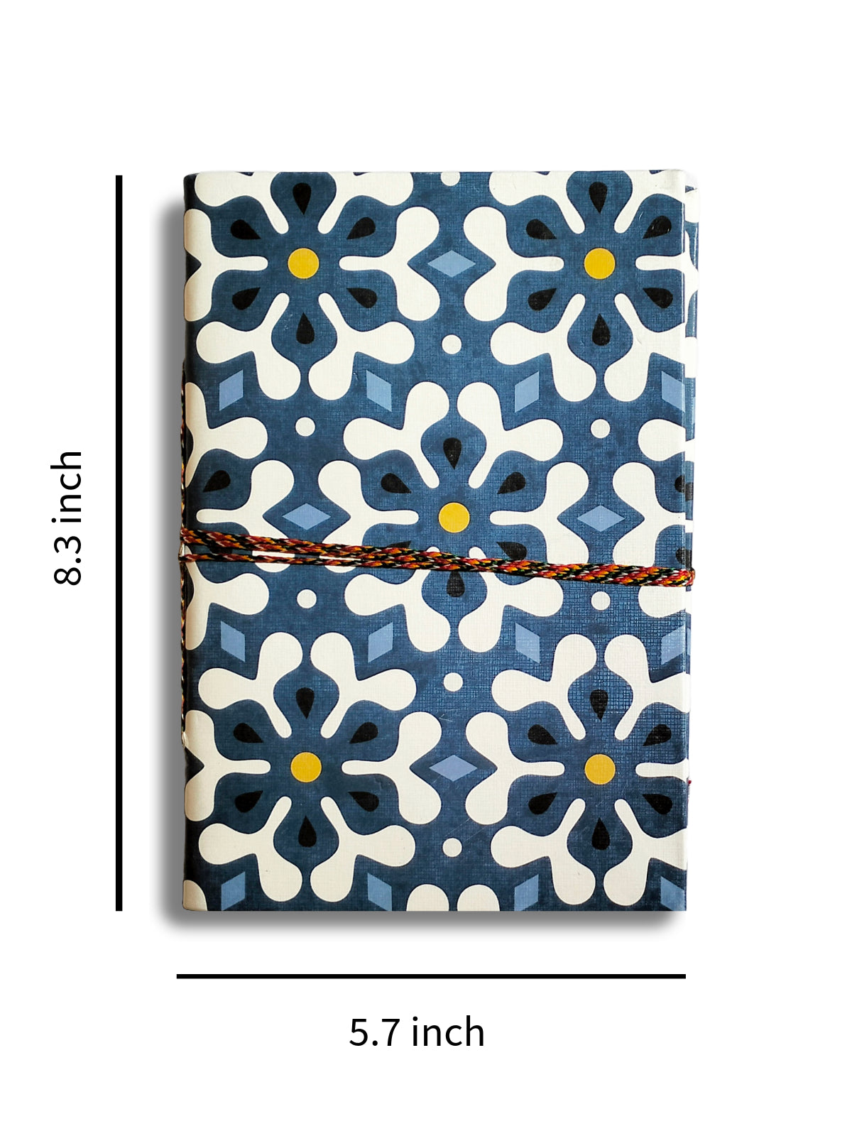 Blue Motif  | Handmade Travel Diary | A5 100 Pages