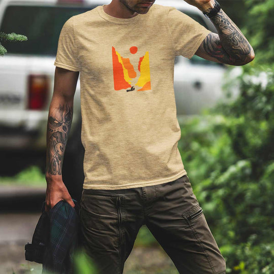 Boat-printed-t-shirt-for-men by Ghumakkad