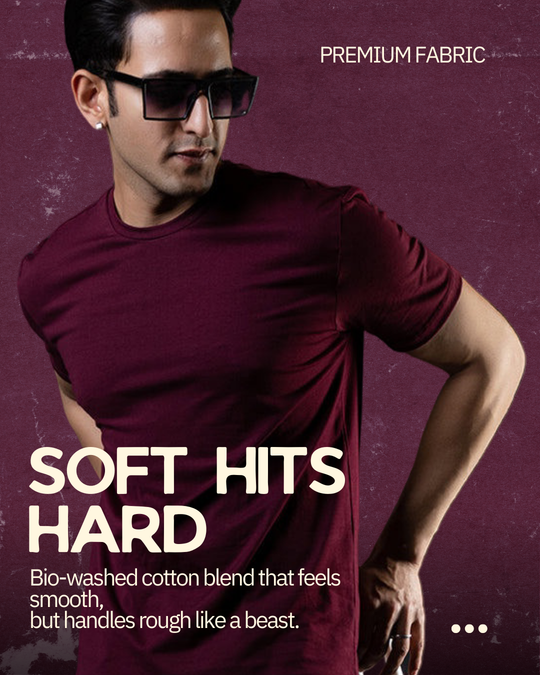 Burgundy Active Wear T-shirt