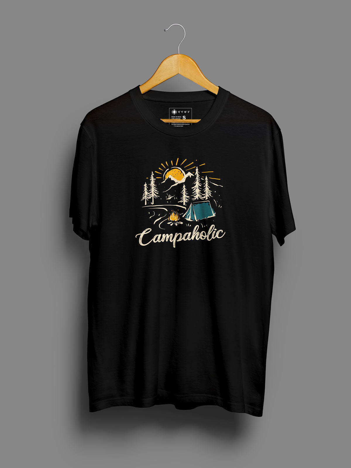 Campaholic-printed-t-shirt-for-men by Ghumakkad