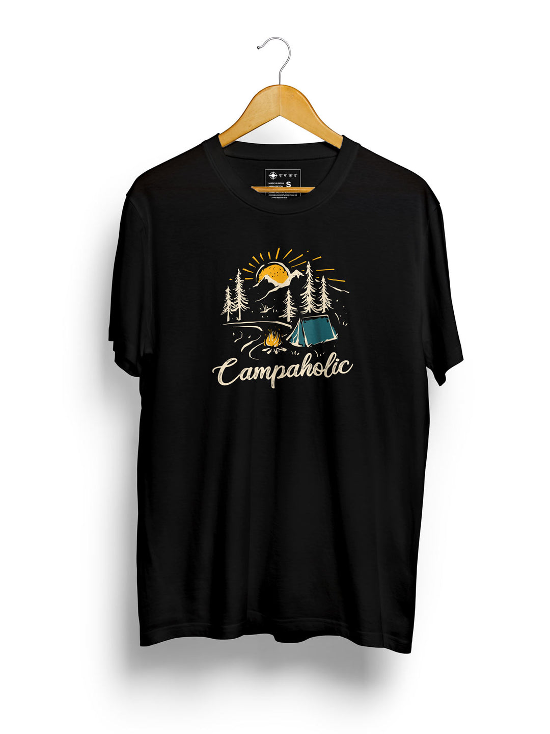 Campaholic-printed-t-shirt-for-men by Ghumakkad