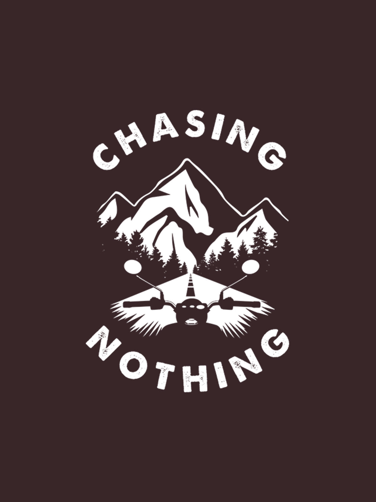 Chasing-nothing-printed-t-shirt-for-men by Ghumakkad