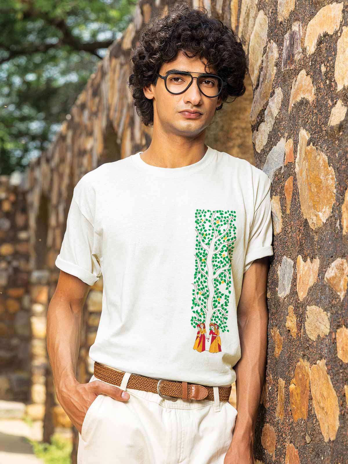 Chipko-printed-t-shirt-for-men by Ghumakkad