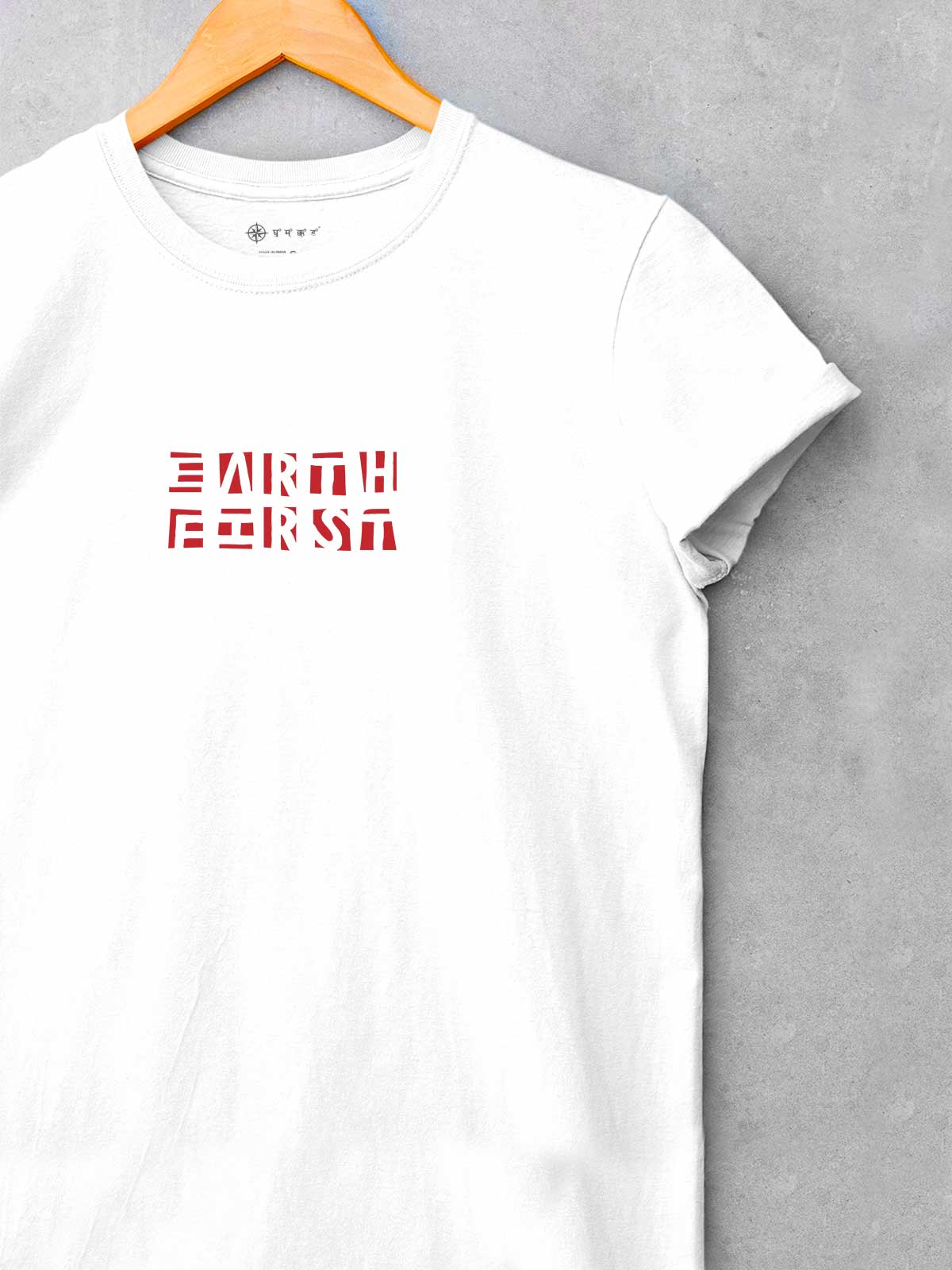 Earth-first-backprint-t-shirt-for-men by Ghumakkad