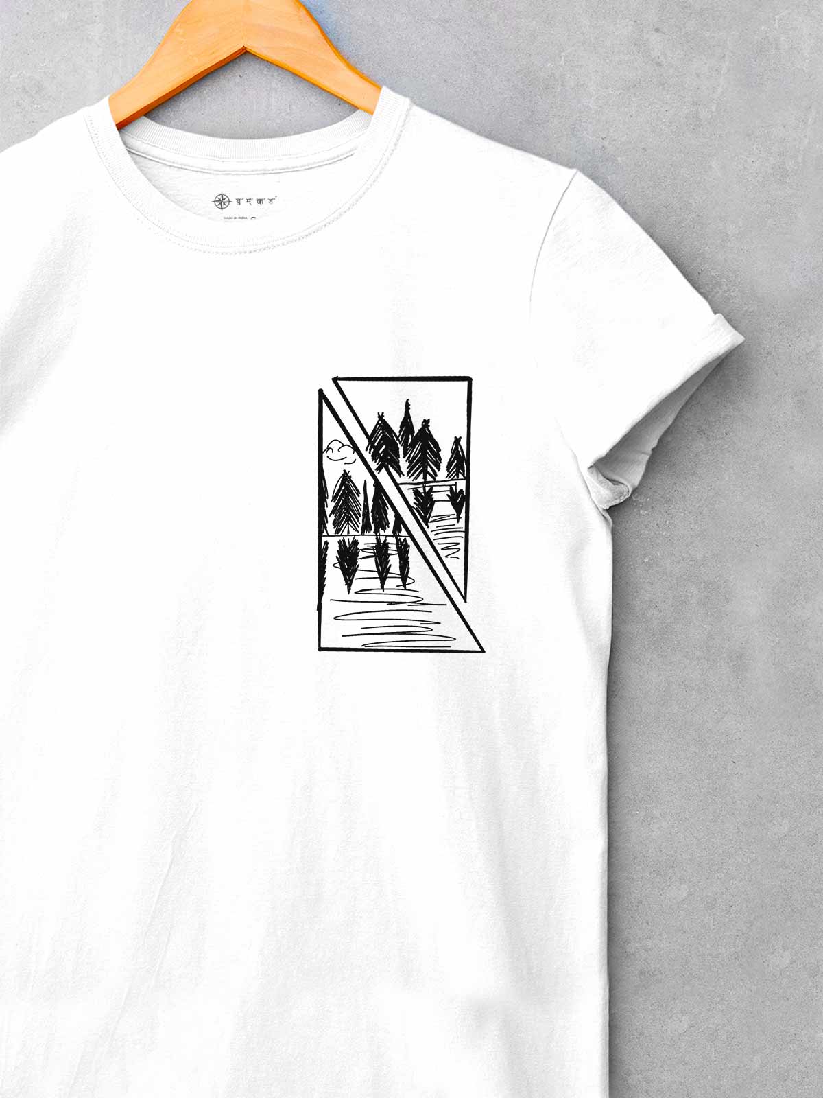 Earth-has-music-backprint-t-shirt-for-men by Ghumakkad