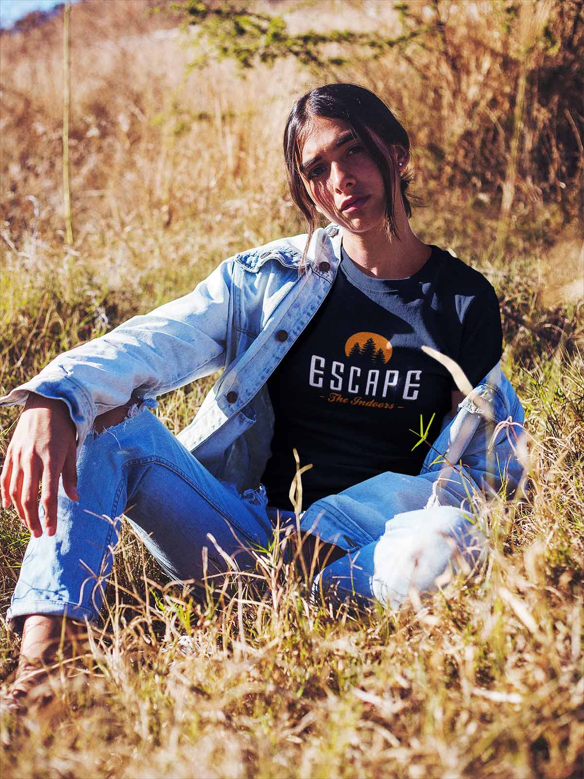 Escape-printed-t-shirt-for-women by Ghumakkad