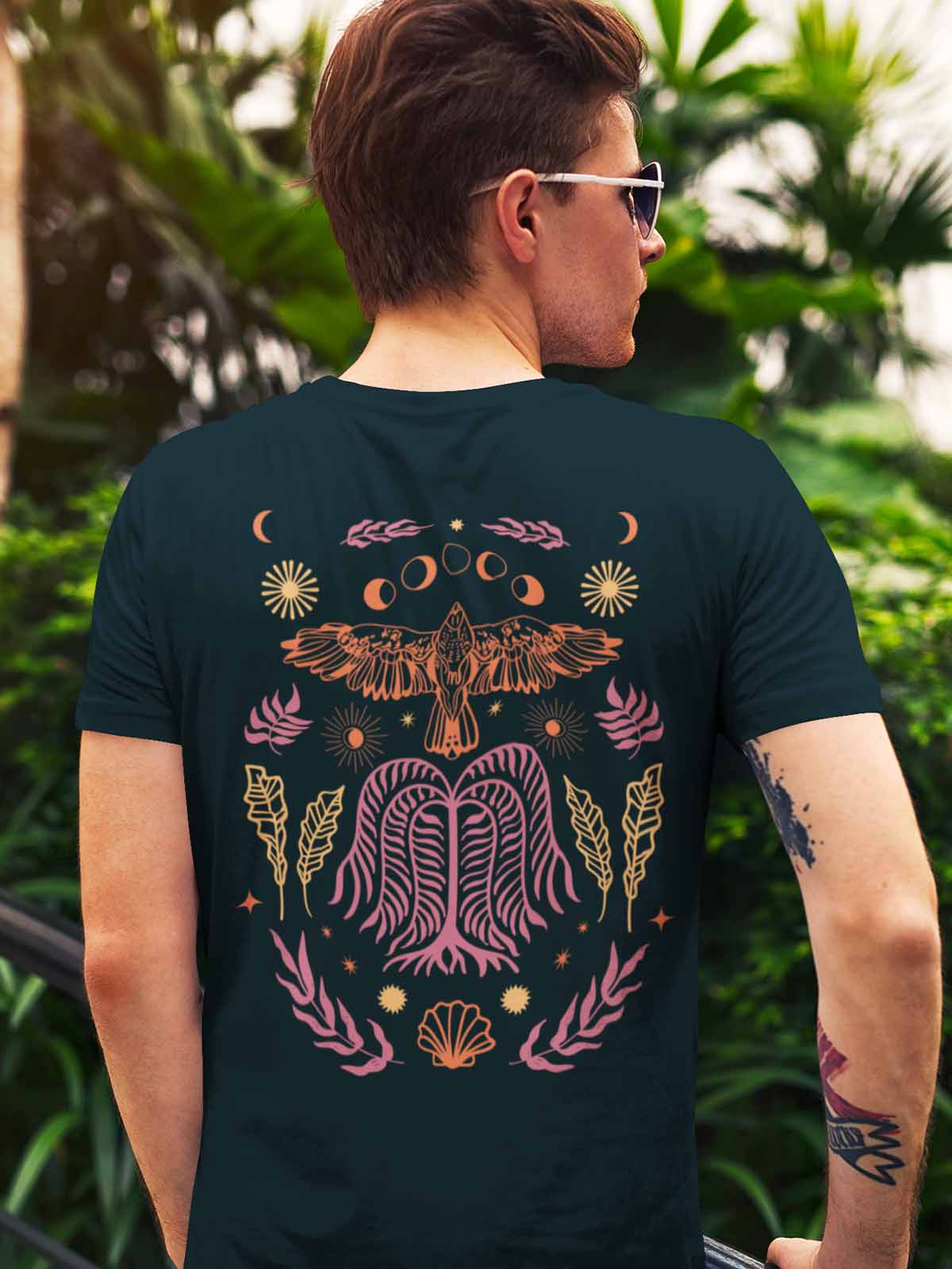 Explorers-paradise-backprint-t-shirt-for-men by Ghumakkad