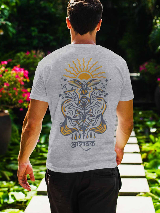 Forest-sunshine-backprint-t-shirt-for-men by Ghumakkad