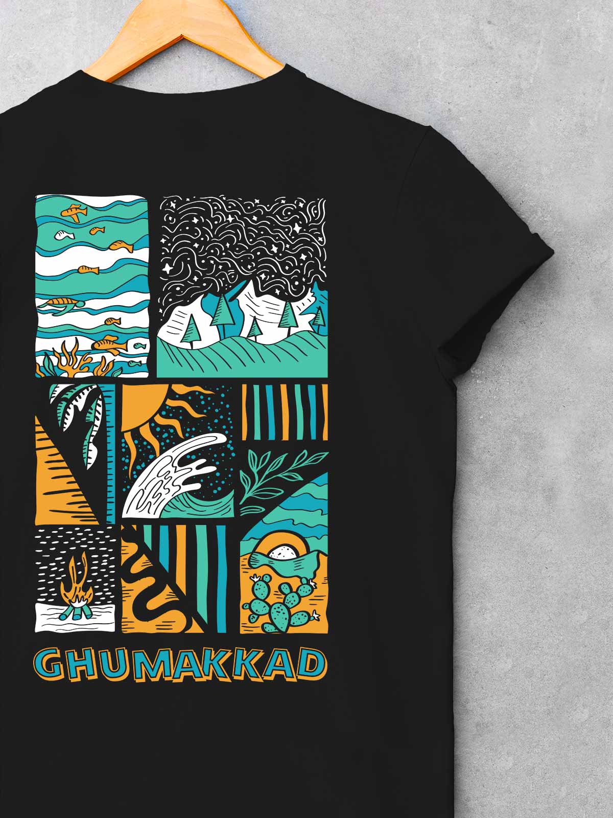Ghumakkad-backprint-t-shirt-for-men by Ghumakkad