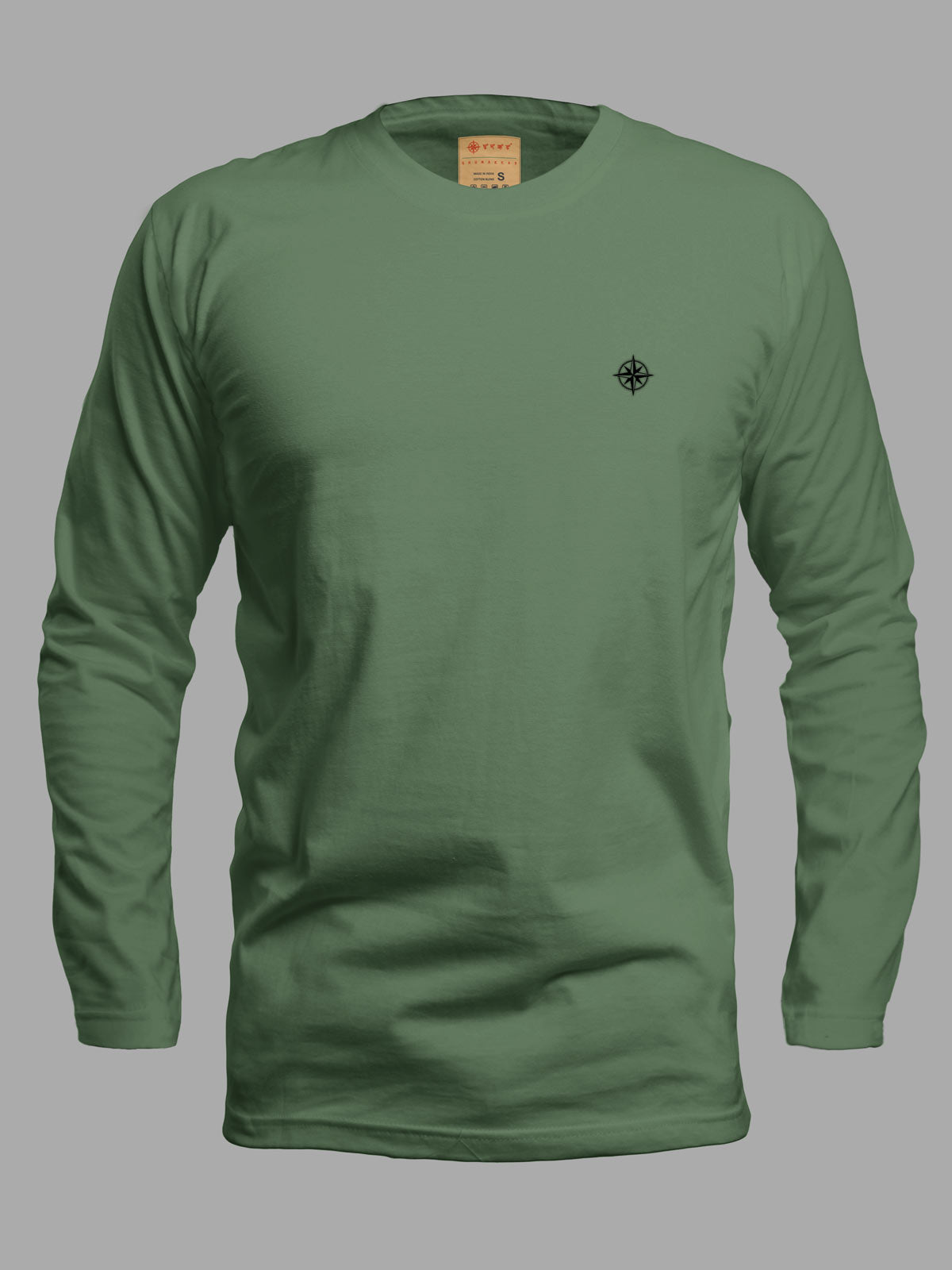 Green-full-sleeves-t-shirt