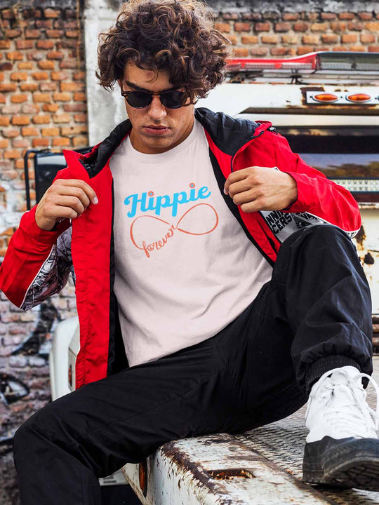 Hippie-forever-printed-t-shirt-for-men by Ghumakkad