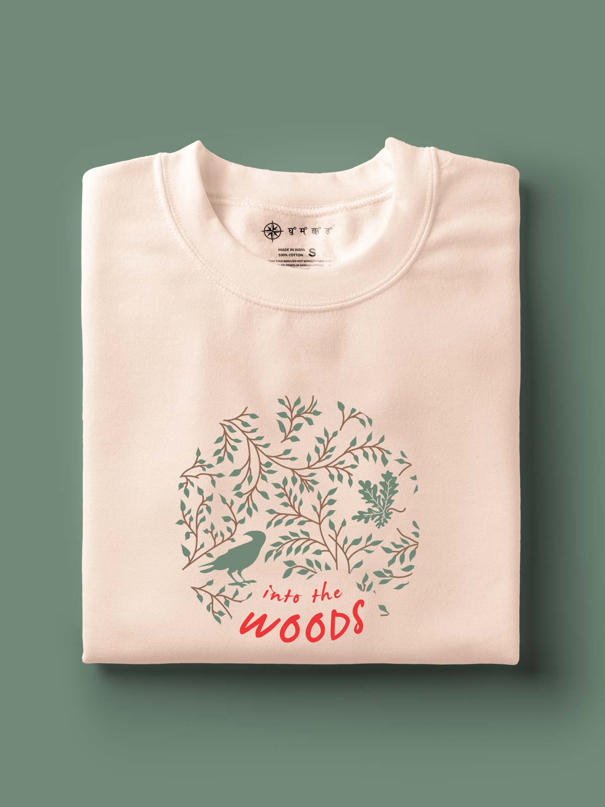 Into-the-woods-printed-t-shirt-for-men by Ghumakkad