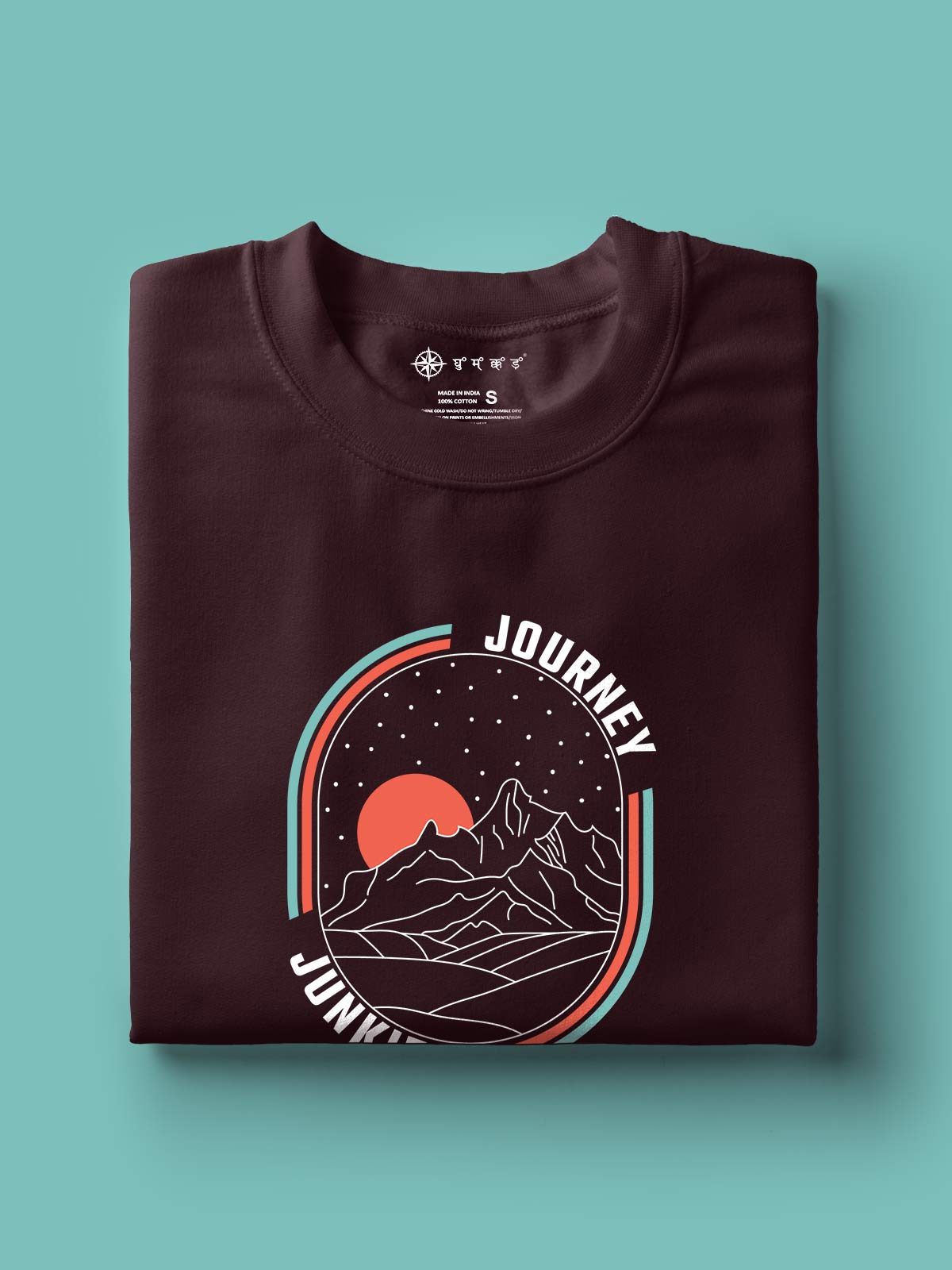 Journey-junkie-printed-t-shirt-for-men by Ghumakkad