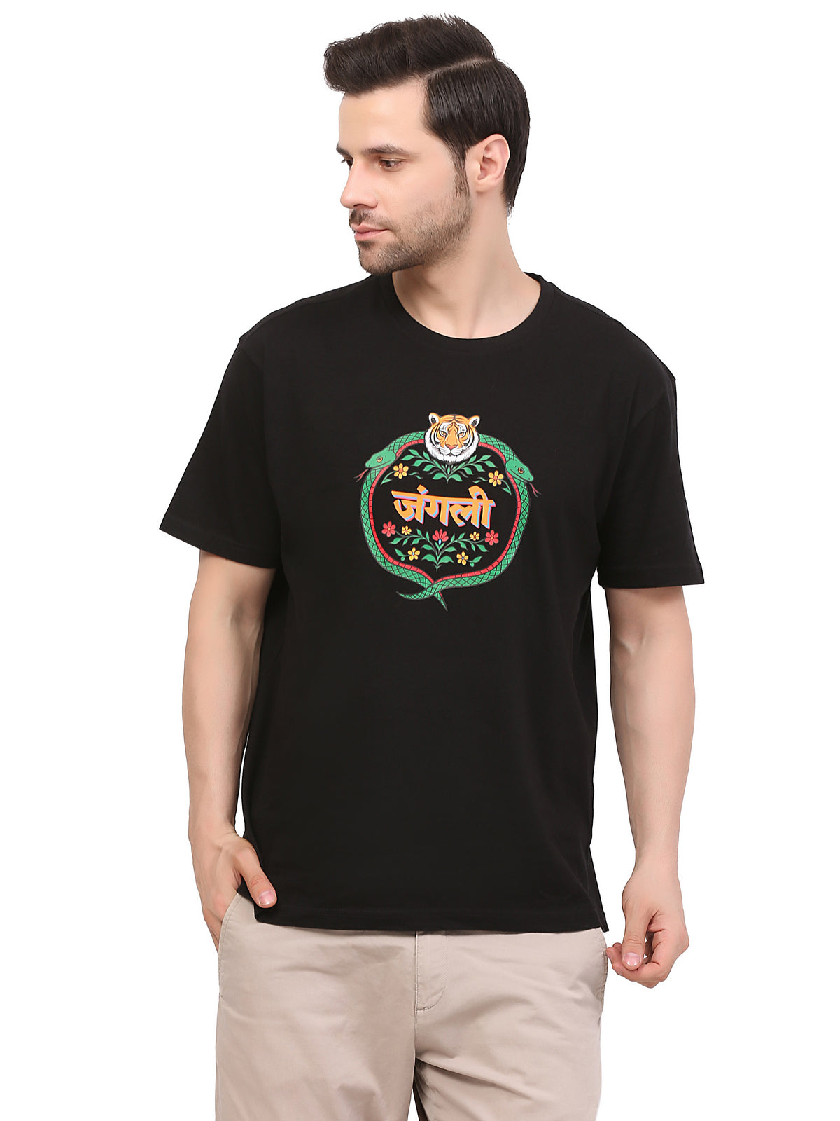 Jungli-truck-art-printed-tshirt-for-men-by-ghumakkad