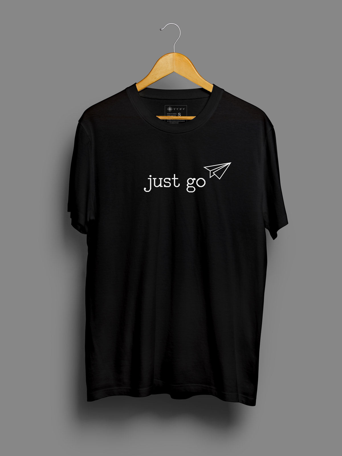 Just-go-printed-t-shirt-for-men by Ghumakkad