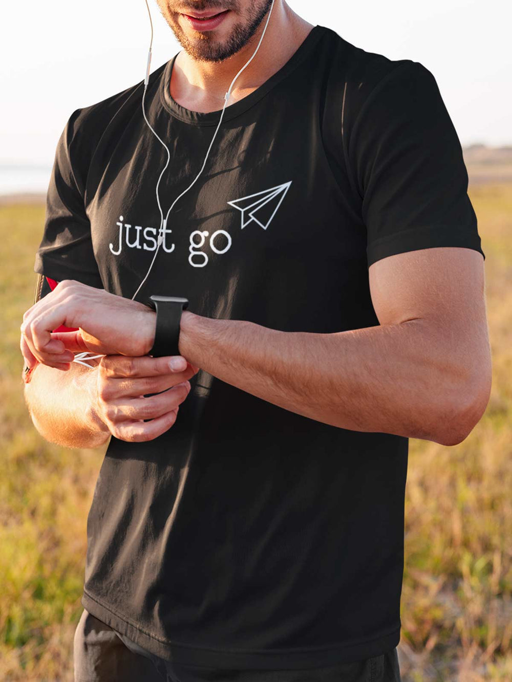 Just-go-printed-t-shirt-for-men by Ghumakkad