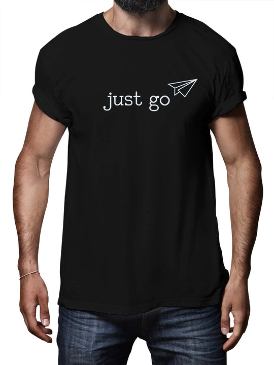 Just-go-printed-t-shirt-for-men by Ghumakkad