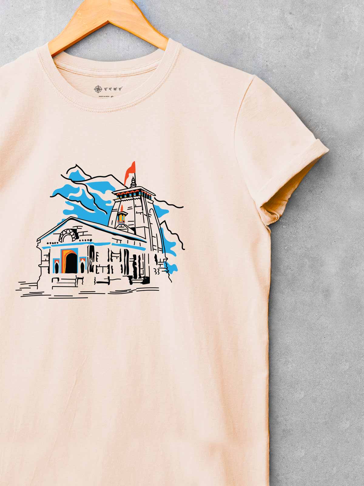 Kedarnath-printed-t-shirt-for-men by Ghumakkad