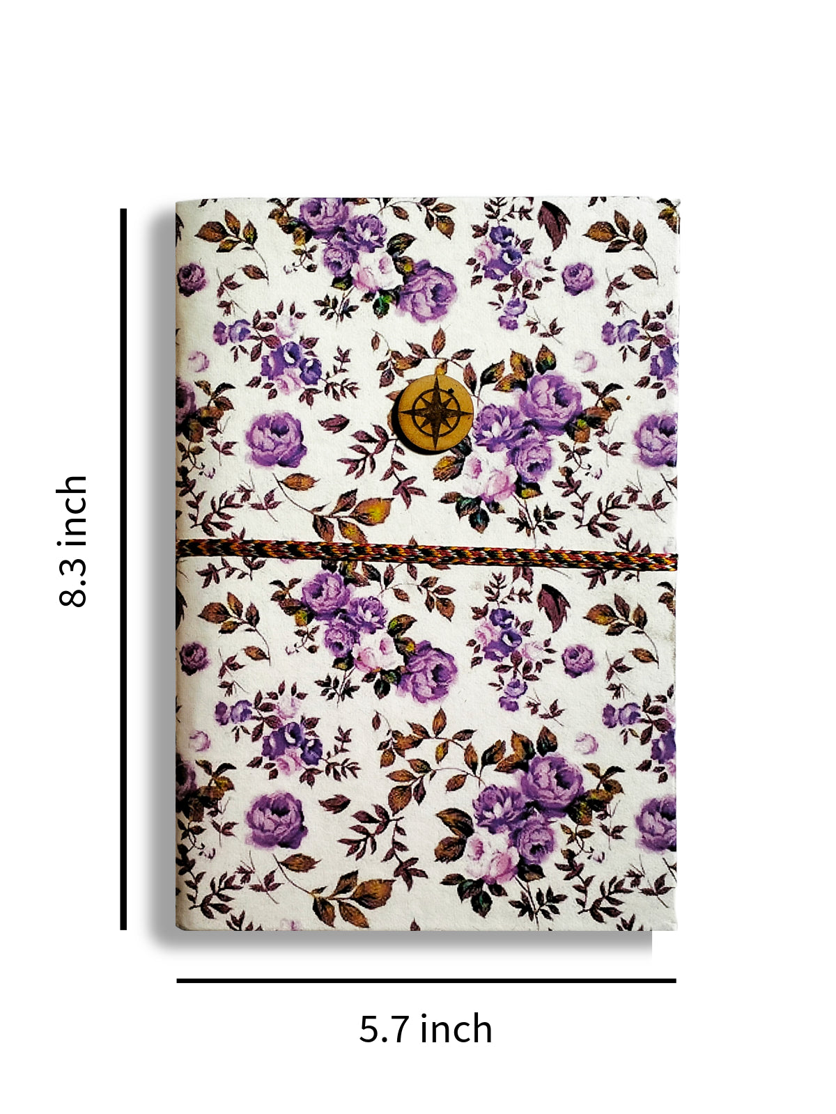 Lavender Flower | Handmade Travel Diary | A5 100 Pages