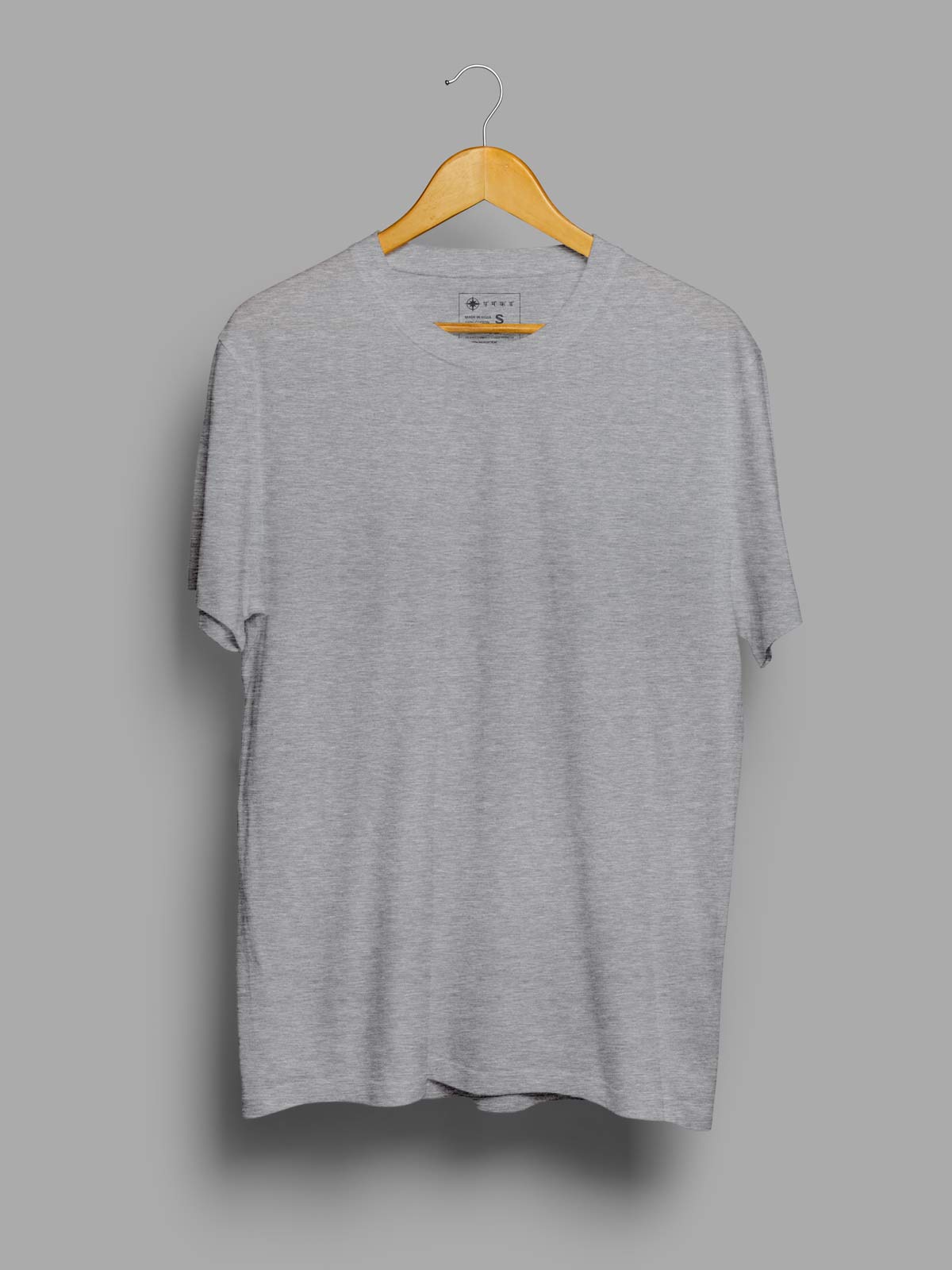 Light-grey-t-shirt-for-men by Ghumakkad