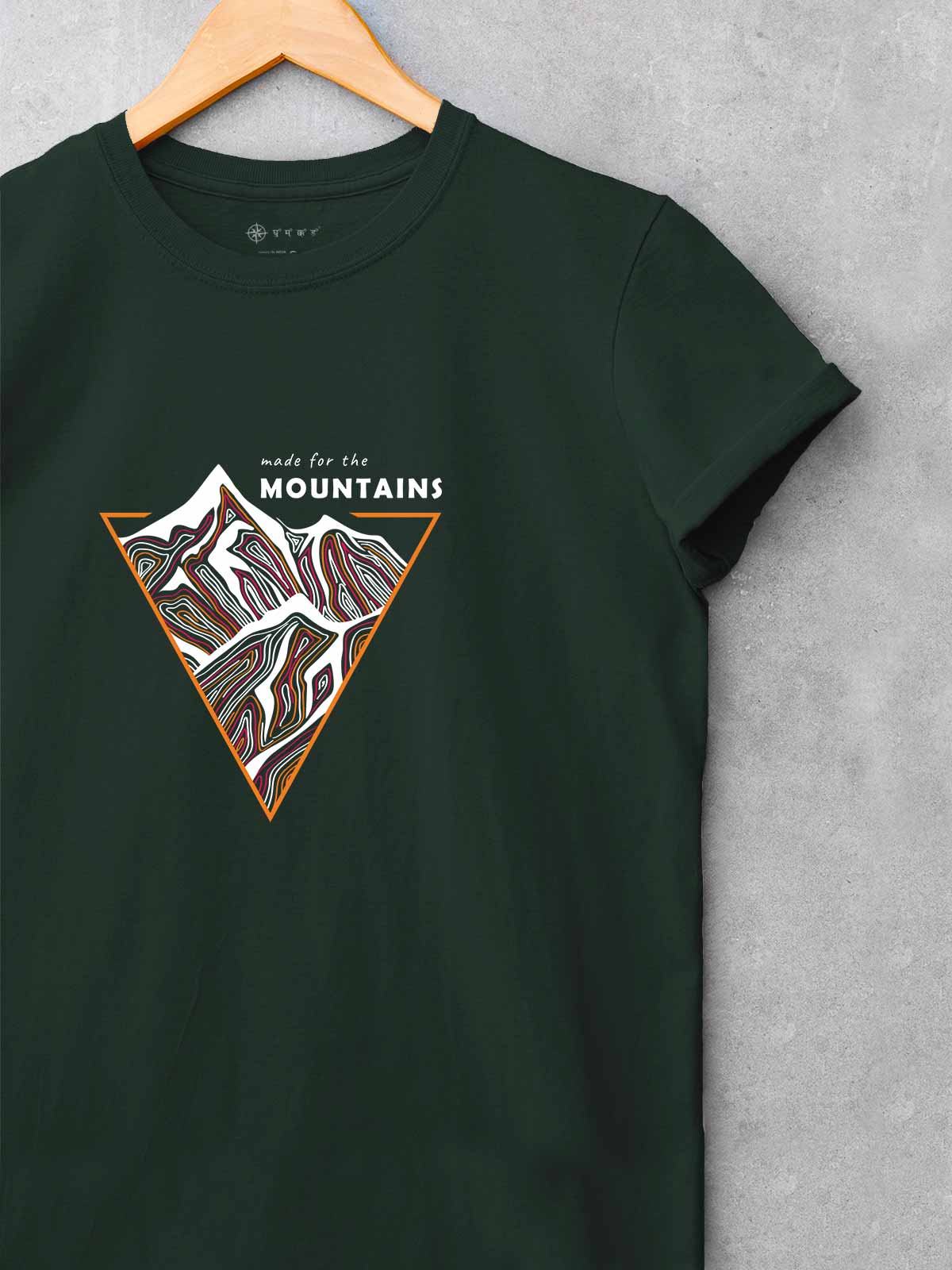 Made-for-mountain-printed-t-shirt-for-men by Ghumakkad