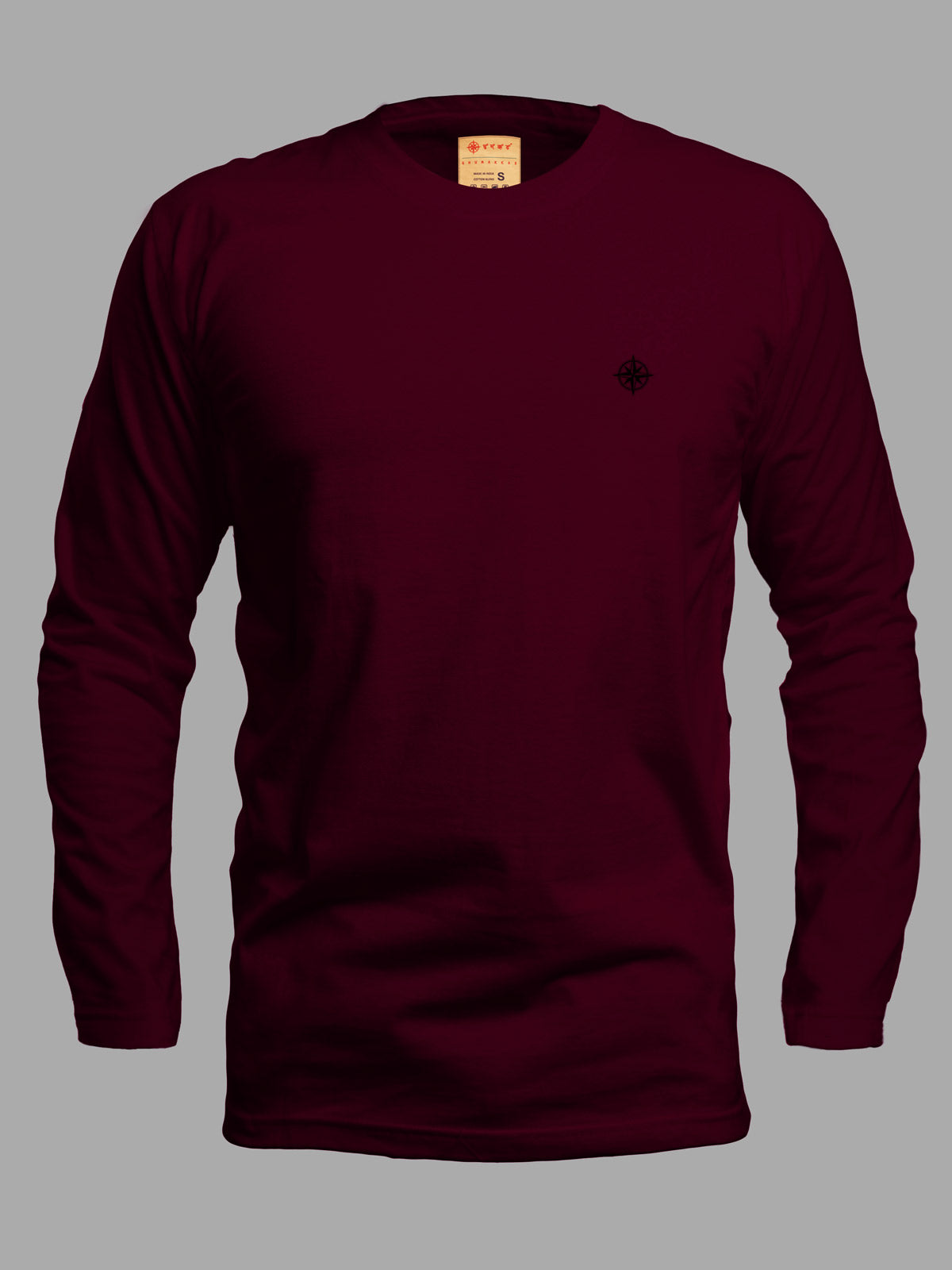 Maroon-full-sleeves-t-shirt