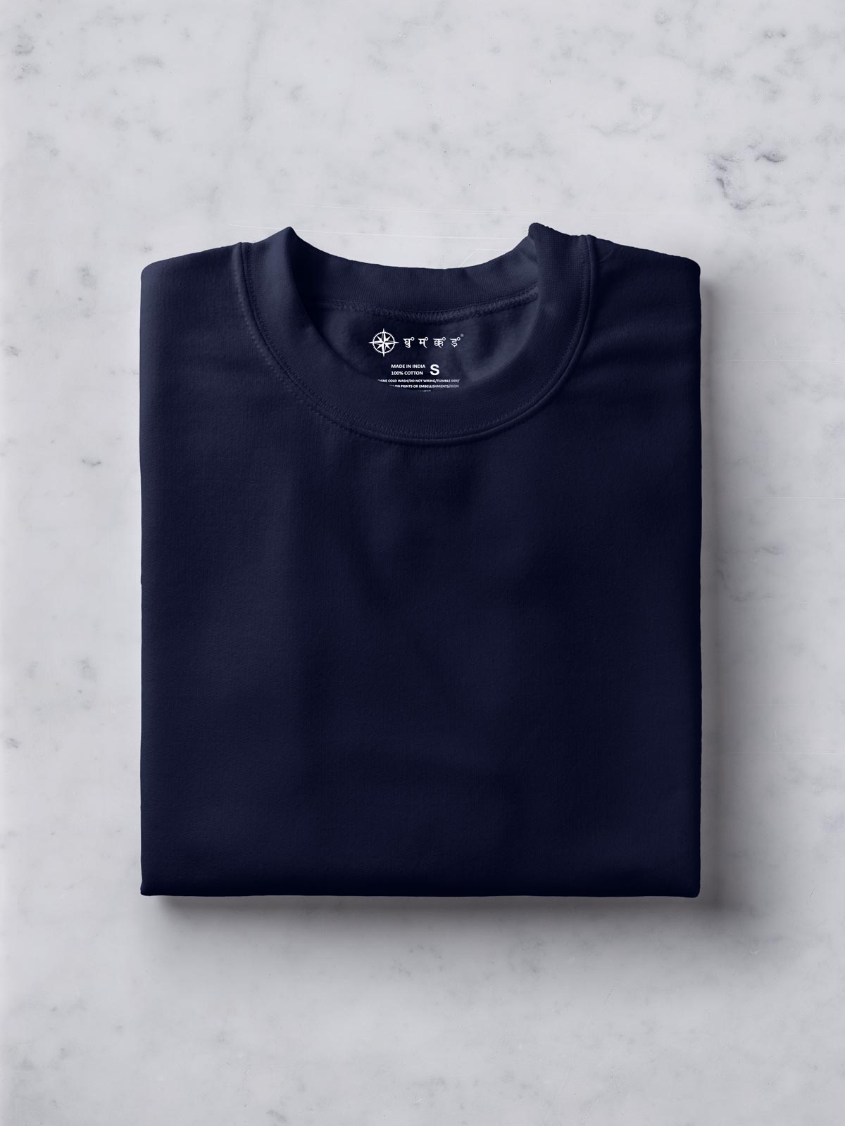 Midnight-blue-t-shirt-for-men by Ghumakkad
