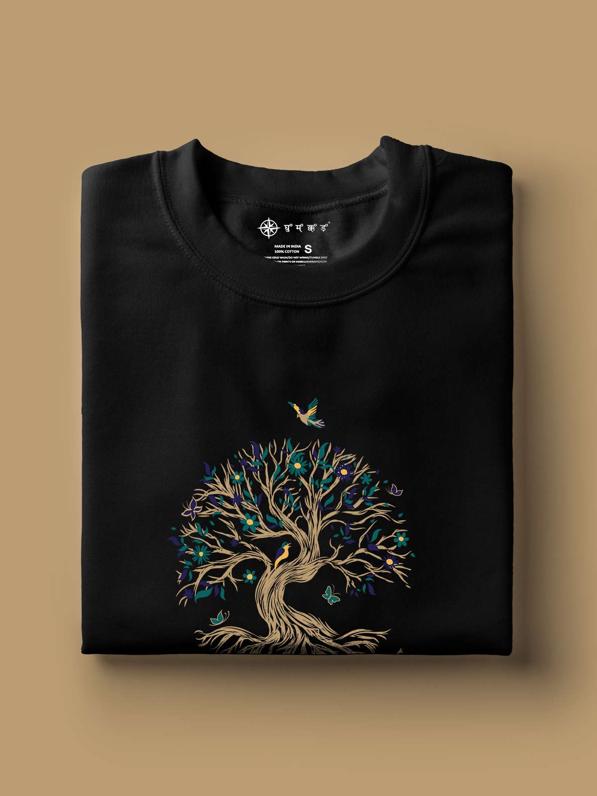 Nurture-nature-printed-t-shirt-for-men by Ghumakkad