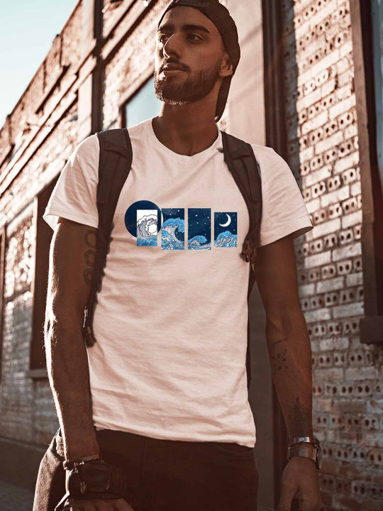 Ocean-night-printed-t-shirt-for-men by Ghumakkad