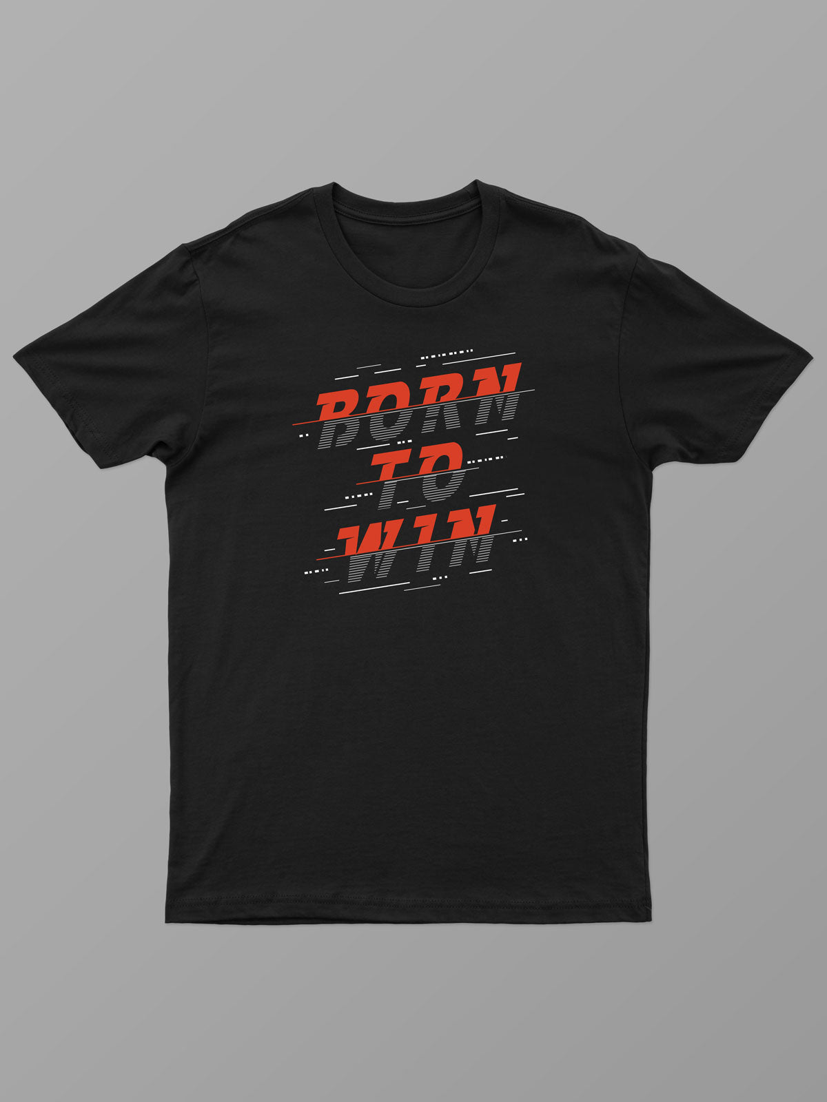 Printed-Sports-T-Shirt-Gym-T-Shirt-Black