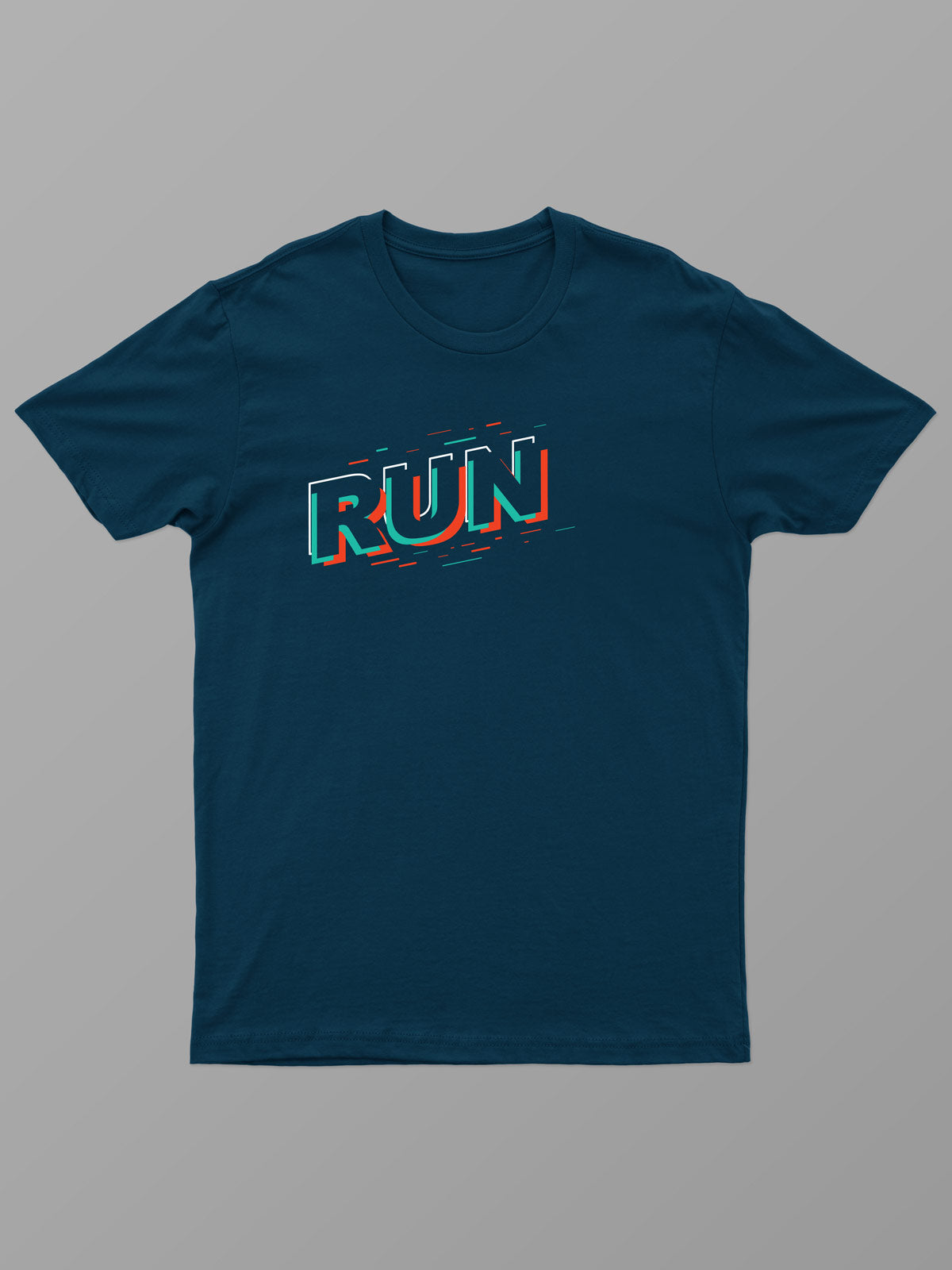 Printed-Sports-T-Shirt-Gym-T-Shirt-Blue