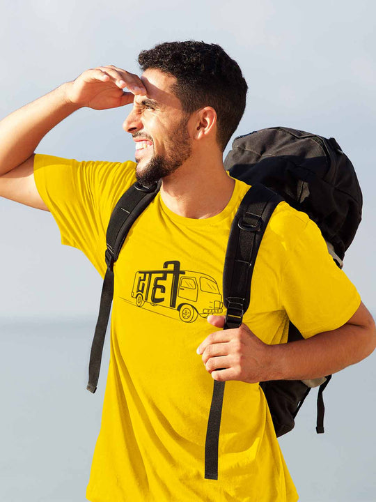 Raahi-printed-t-shirt-for-men by Ghumakkad