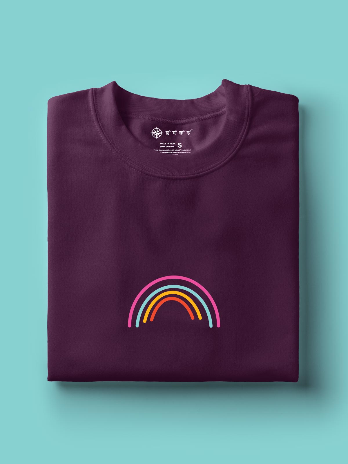  Rainbow-printed-t-shirt-for-men by Ghumakkad