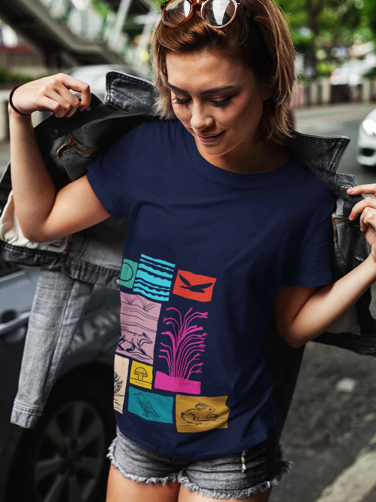 Raw-real-printed-t-shirt-for-women by Ghumakkad