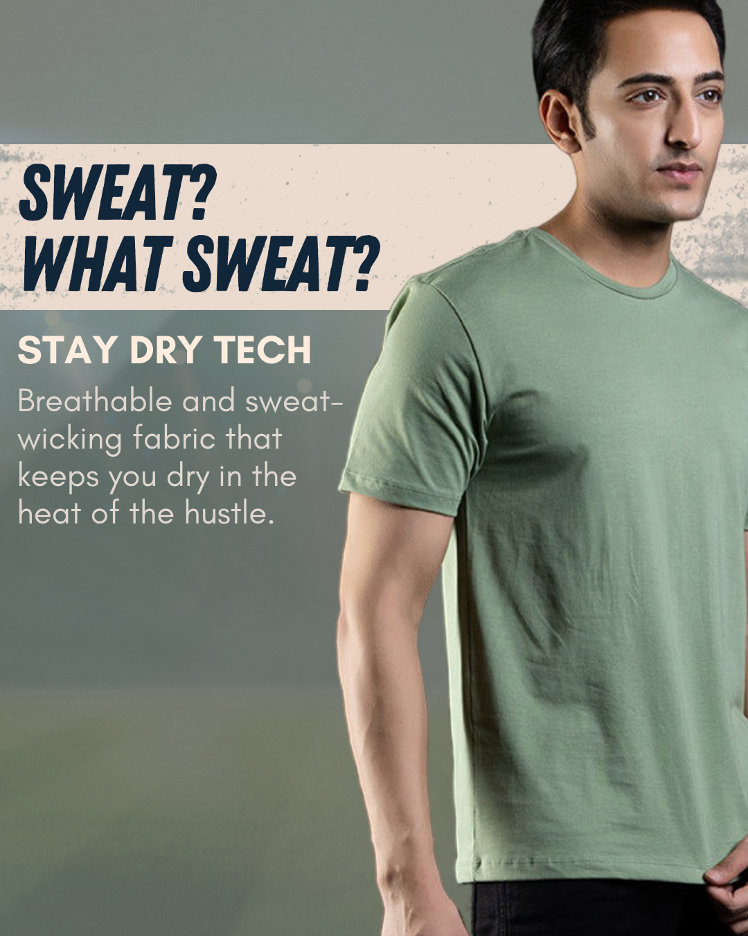 Sage green Active Wear T-shirt