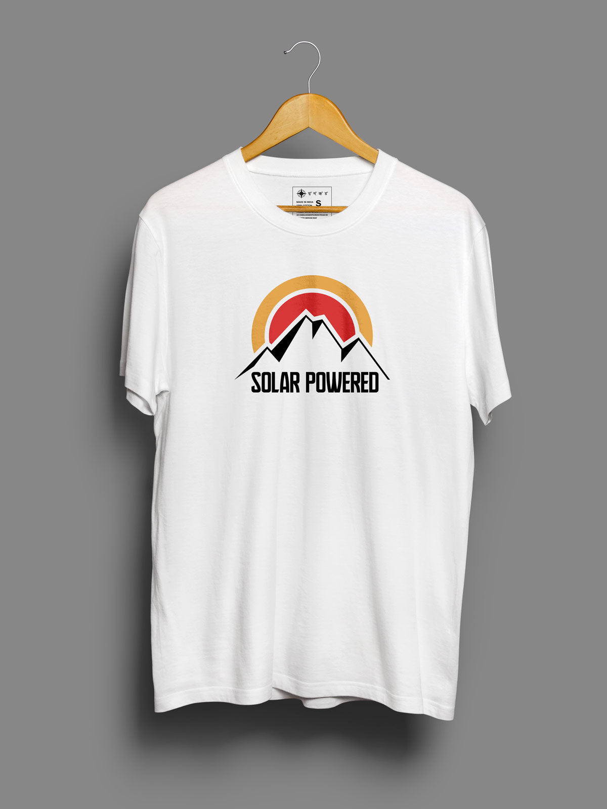 Solar-powered-printed-t-shirt-for-men by Ghumakkad